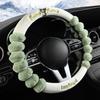 New Kuromi Winter Plush Rabbit Velvet Warm Steering Wheel Cover Soft Handle Cover for Men And Women Car Accessory