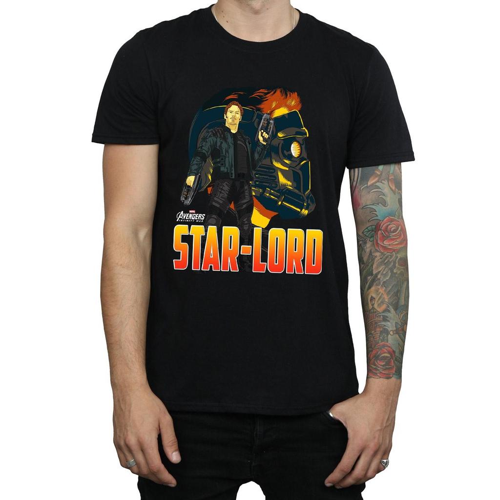 Marvel Mens Avengers Infinity War Star Lord Character T-Shirt