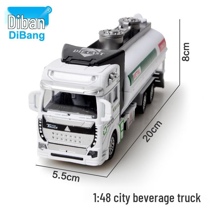 Children's Pull-Back Alloy Fire Ladder Truck Toy