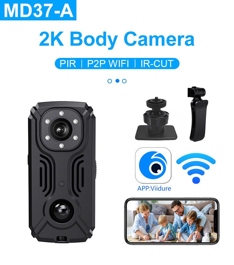 

Камера 2024 WIFI Спортивна камера для великого пальця Мотоцикл Рекордер 2K високої чіткості IR-CUT Задня камера