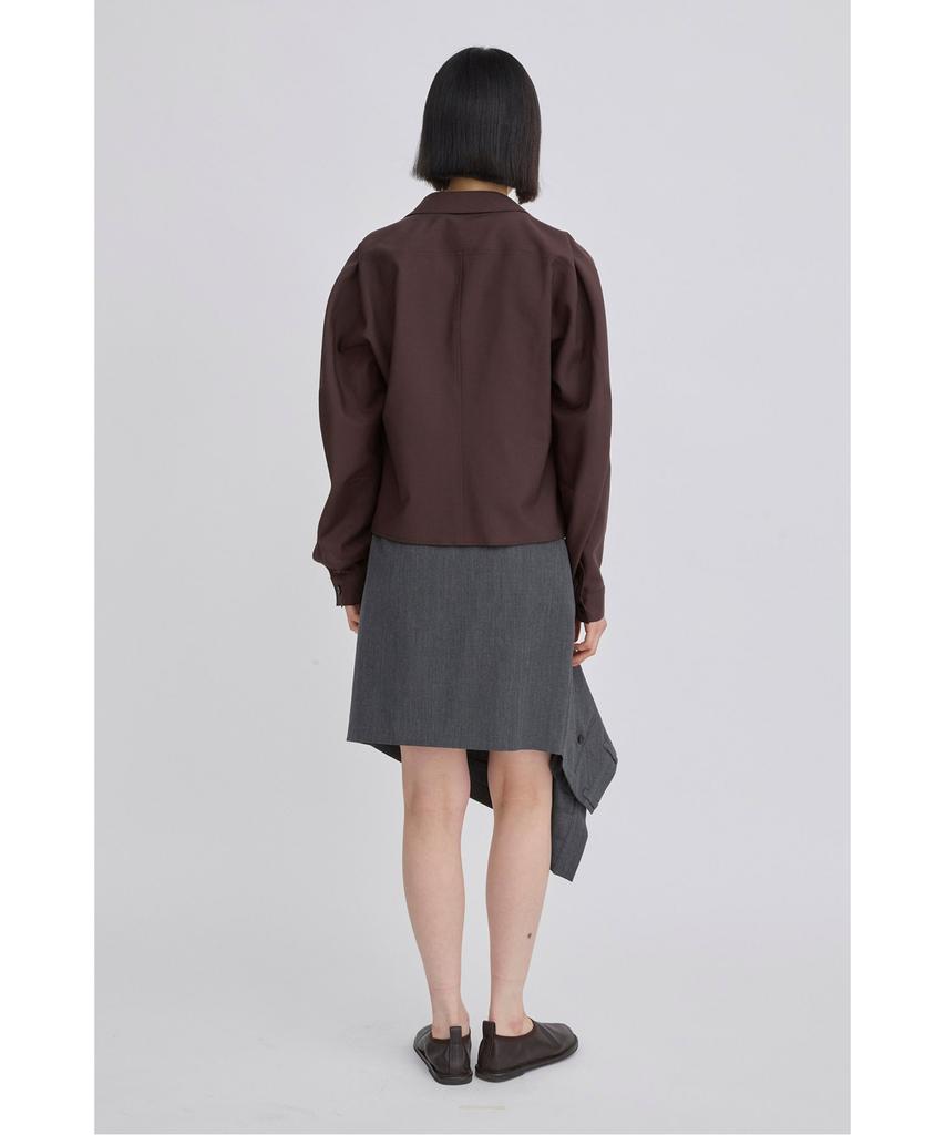 Recorde Asymmetrical Panel Draped Skirt Rqkam26536Gyx