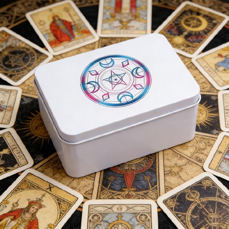 Portable Metal Playings Card Box Money Coin Carry Box Candy Case Business Tarots Storage Box For Home Use