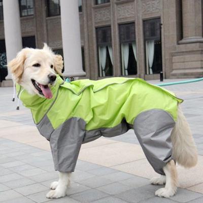 Evcil Hayvan Yağmurluğu Orta ve Büyük Köpek Golden Retriever Samo Alaska Su Geçirmez Dört Ayaklı Yağmurluk Köpek Kapşonlu Yağmurluk