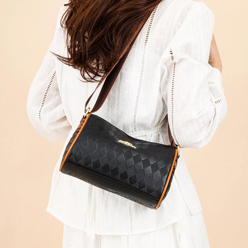 Luxury Leather PU Women's Messenger Bag Designer Crossbody Bags Small Bags Ladies Bags