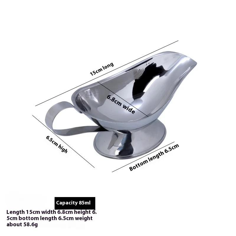 

201 Нержавеющая сталь Чашка для фруктового салата и соуса с черным перцем Коммерческий соусник для домашнего, ресторанного и барного использования