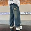 Mumu House Boys' Autumn 2025 Loose Casual Jeans