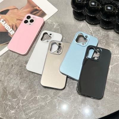 Luxuriöses Premium-Design Ausgeschnittenes Objektivgehäuse für iPhone 15 Pro Max 14 13 12 Pro 11 Rundum-Fallschutzhülle