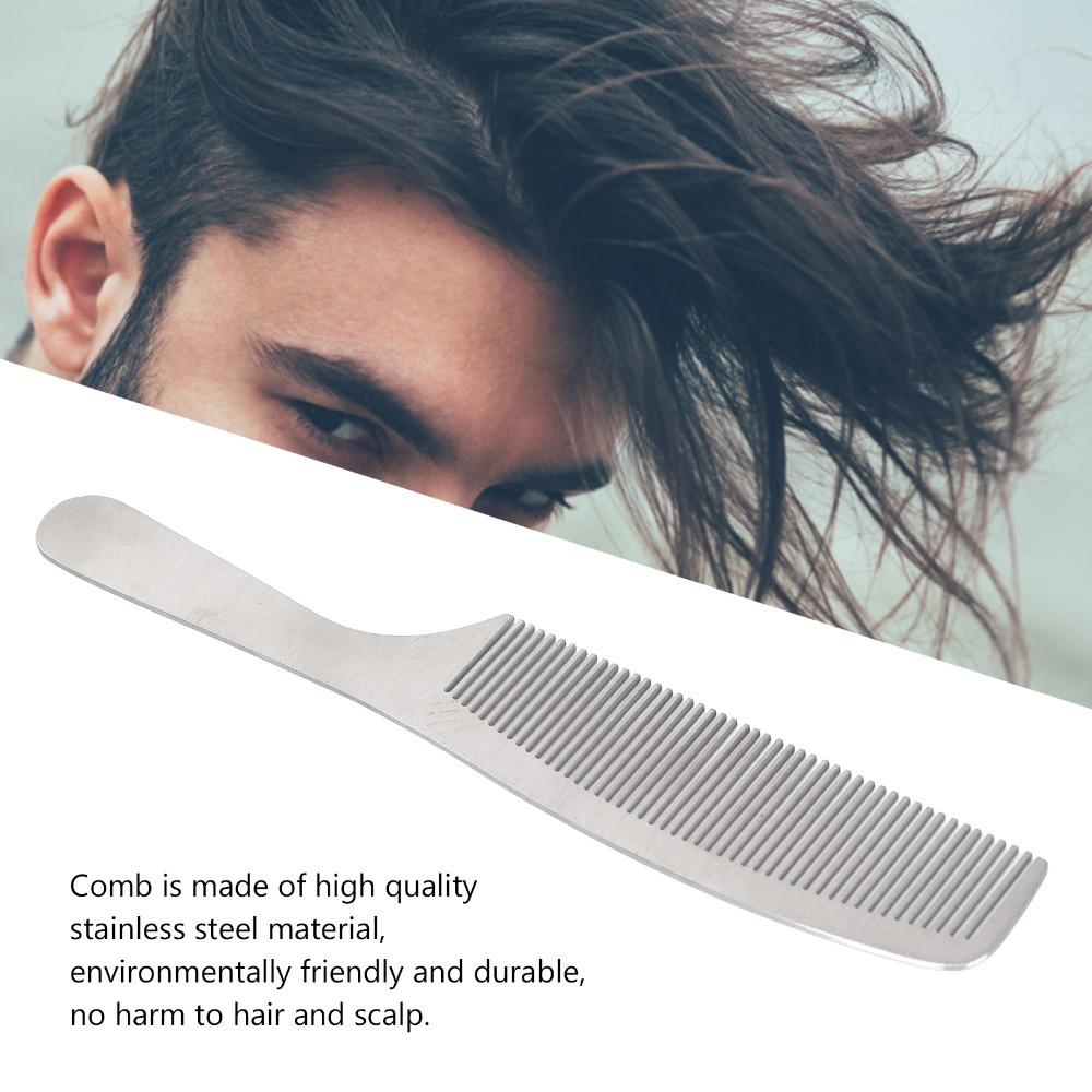 Stainless Steel Hair Styling Comb Fine Teeth Professional Hairdressing Comb  For Salon Apple Comb