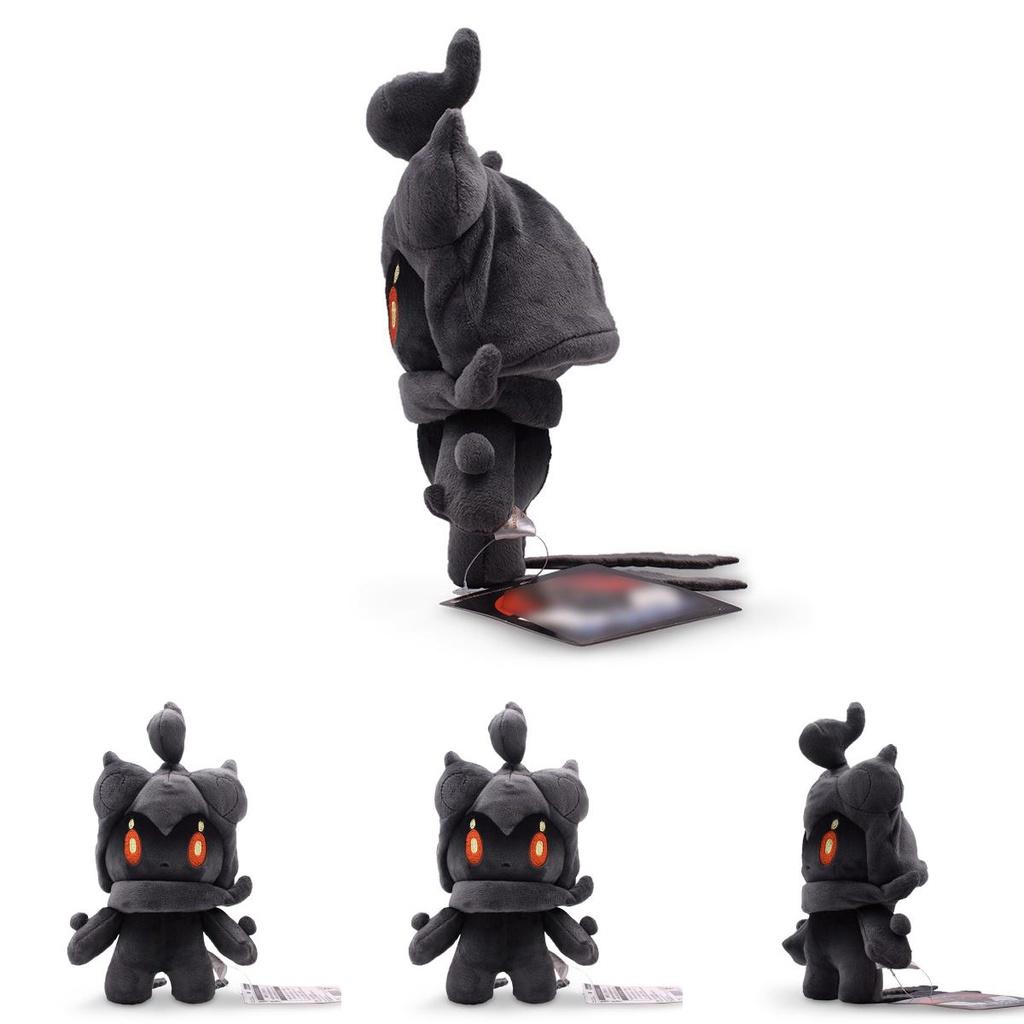 25 cm Liten Svart Marshadow Plysjleketøy Supermykt Kosedyr Med PP Bomullsfyll