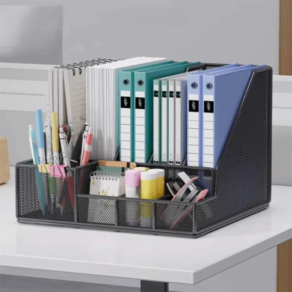 Space-saving Document Storage Shelf Metal Multi-layer Bookshelf New Desk File Organizer  Office Use