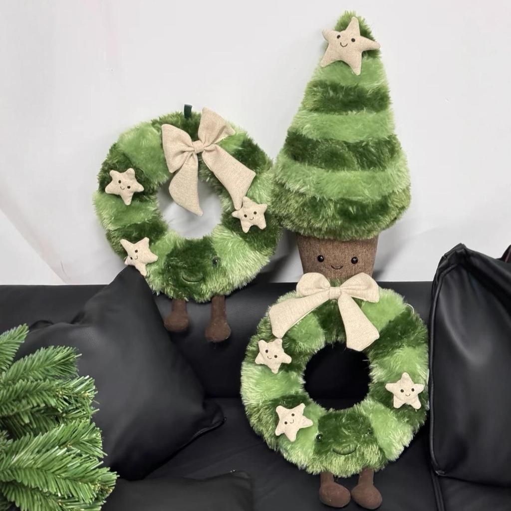 Nordische Fichte Weihnachtskranz Puppe - Niedlicher Jellycat-Stil