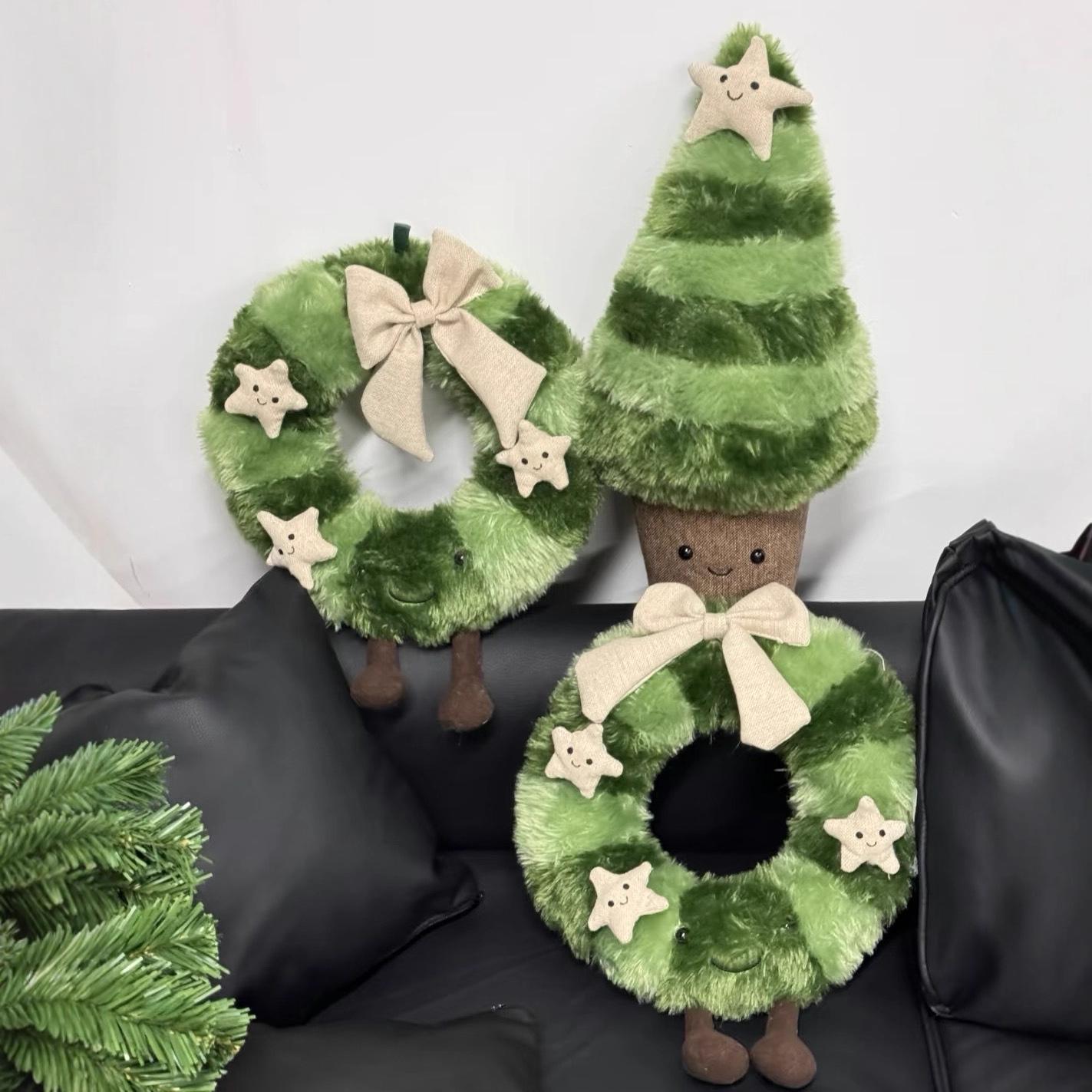 Bambola Corona di Natale Abete Rosso Nordico - Simpatico Stile Jellycat cm