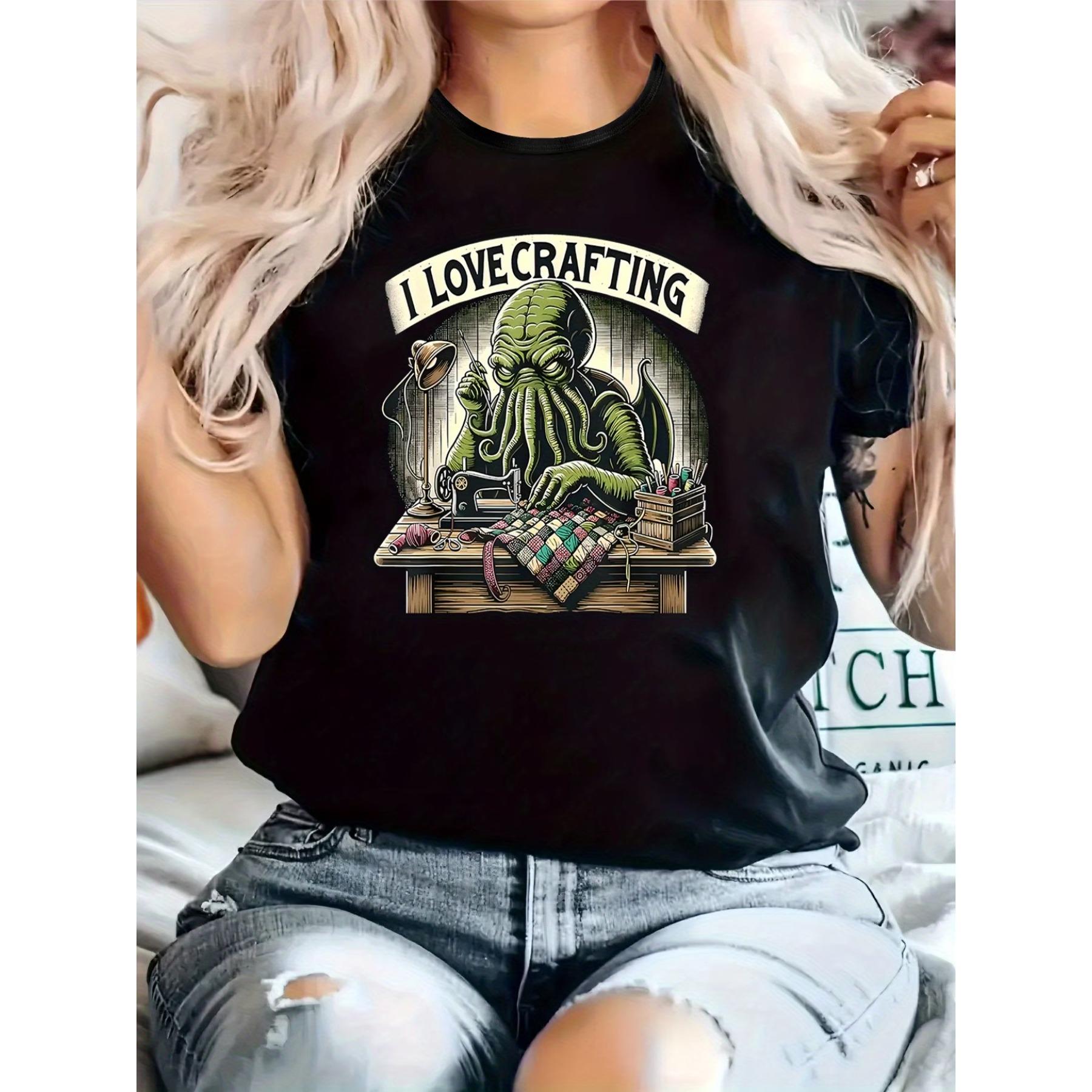 

Pattern Printing Casual Women S T-Shirt Featuring A Round Neck, Short Sleeves, and A Slightly Stretchy Material XXL