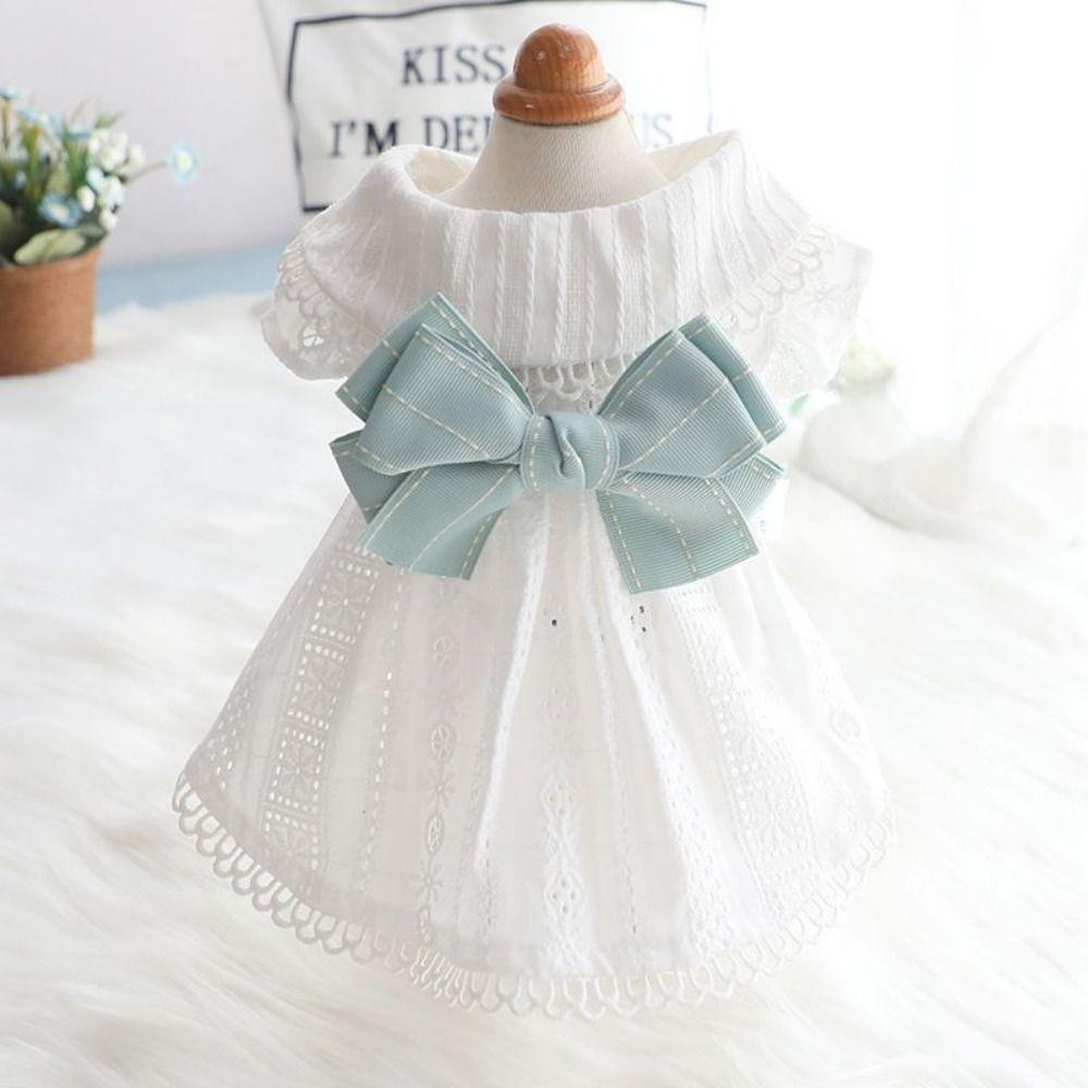 

Hollow Out Spring Pet Dress Breathable Pet Skirt Pet Clothes Puppy Skirt For Cat Dog M