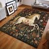 1PC Classic Print Unicorns and Flowers Carpet for Living Room Bedroom Bedside Sofa Table Floor Mat Home Area Rug Decoration