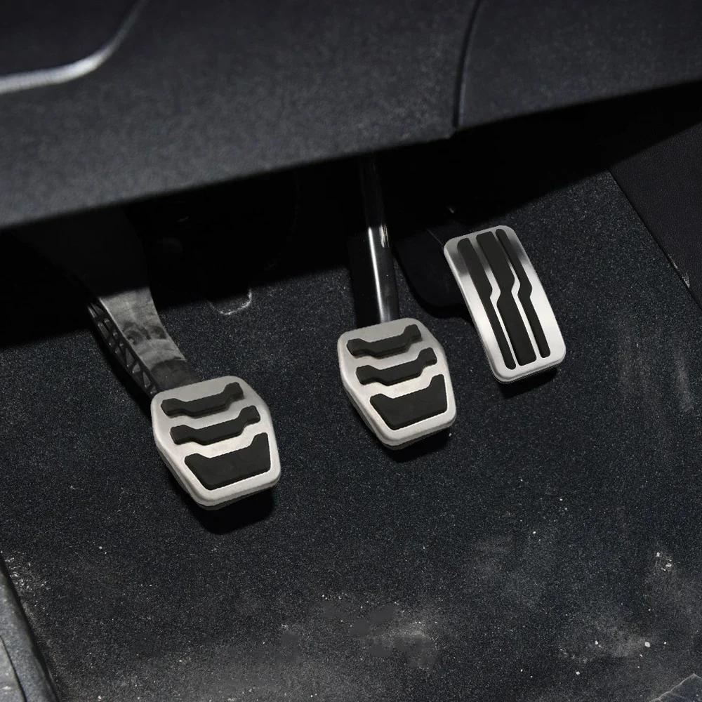 Stainless Steel AT MT Car Pedal Gas Brake Pedals Cover for Ford Focus 2 3 4 MK2 MK3 MK4 RS ST 2005-2023 Kuga Escape 2009-2020