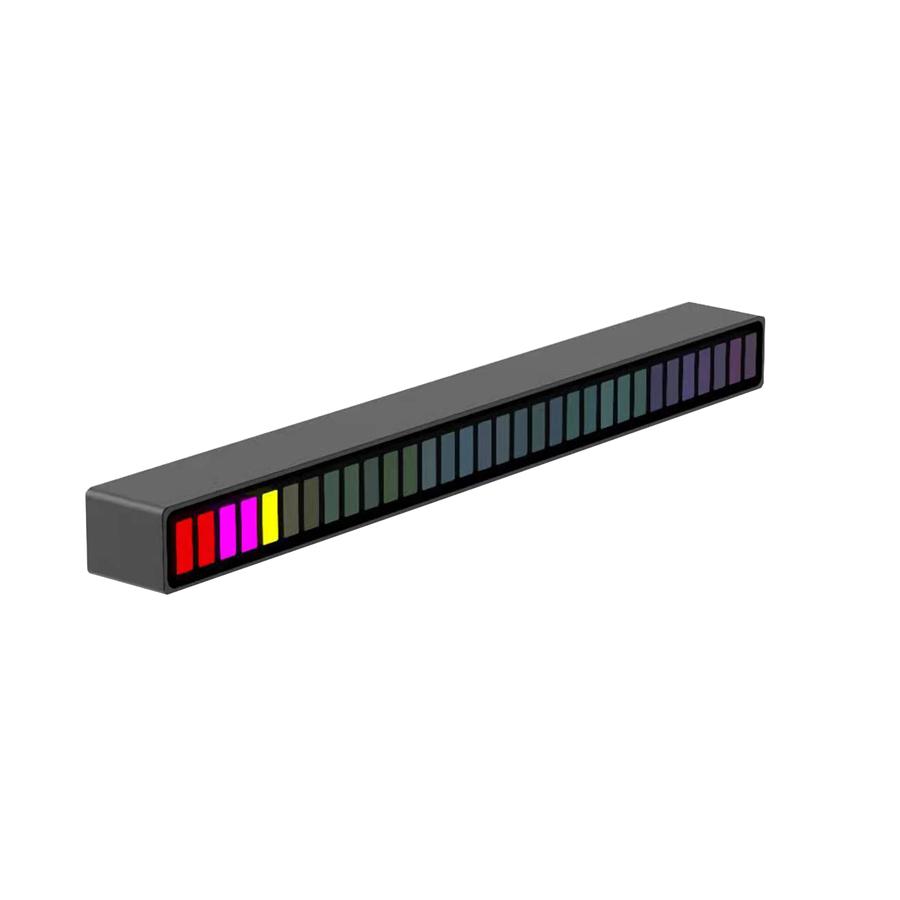 Rechargeable 40LED RGB Colorful Music Rhythm Ambient Light Bar APP Voice Control