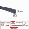 U-Shaped Rubber Anti-Collision Edge Strip for Glass Sealing