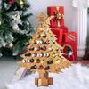 Christmas Advent Calendar Wine Holder For 2024 Countdown Calendar Wine Rack Xmas Wooden Wine Bottle Stand Decoration For Home