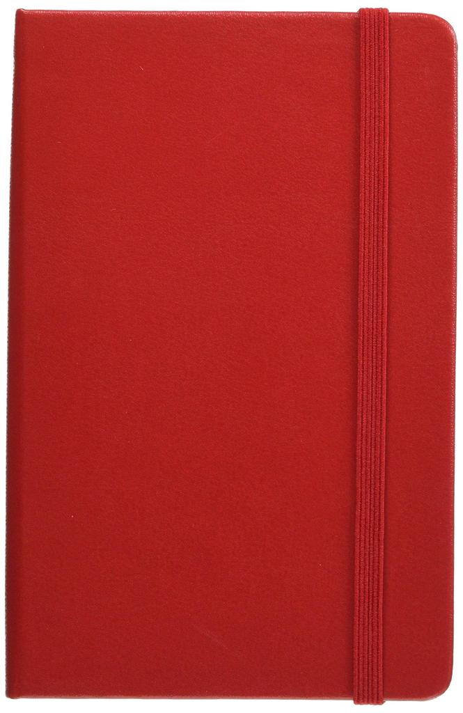 Moleskine Color Red Notebook, Hard, Plain, Pocket, QP012R,