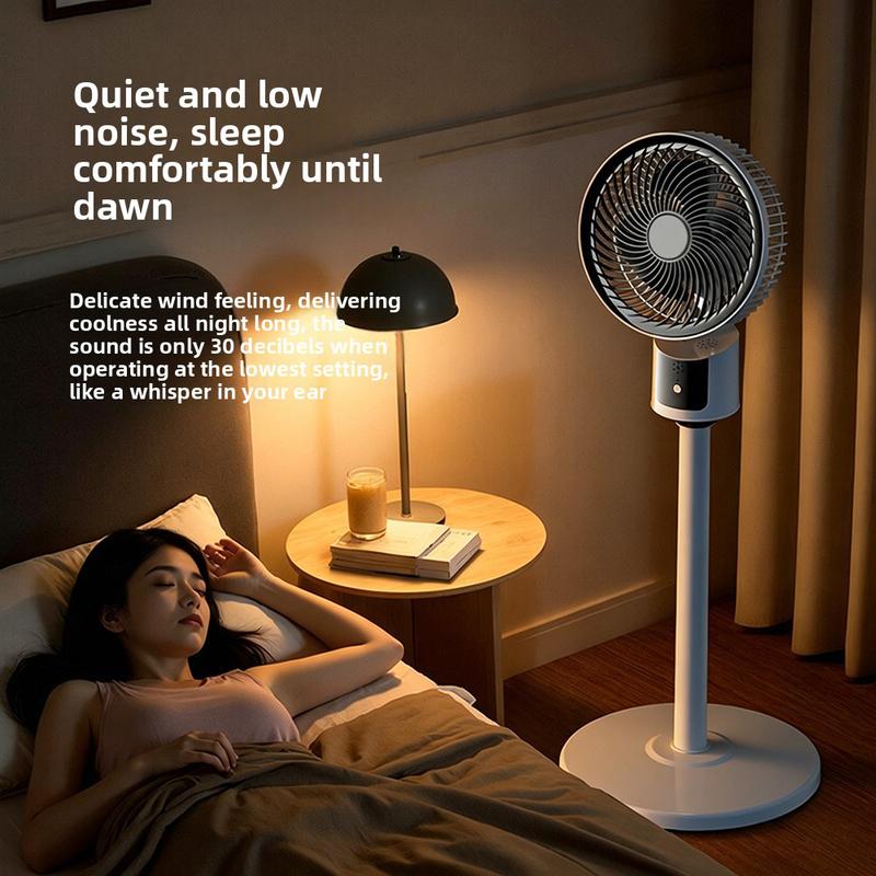 Pedestal Floor Fan,USB Rechargeable Oscillating Standing Fan,Airs Circulation Fan,3 Speeds Adjustable Air Cooler,for Summer Use