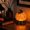 Calabaza Luminosa Nieve con Luz Naranja Cálida - Decoración de Mesa de Halloween Otoño Acción de Gracias, Regalo de Temporada