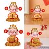 Chinese Resin Wealth Statue God of Fortune Figurine Feng Shui Sculpture Table Decoration for Interior and Home Ornaments