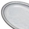 Rim Dot Plate L Black Clay Milky White 30304