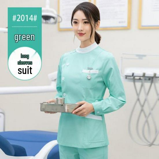 Nightingale Women's Long Sleeve Nurse Uniform Set for Dental and Surgical Use – Plus Size Available