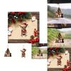 Charming 2d Acrylic Cartoon Christmas Dog Car Ornament For Festive Interior Decoration
