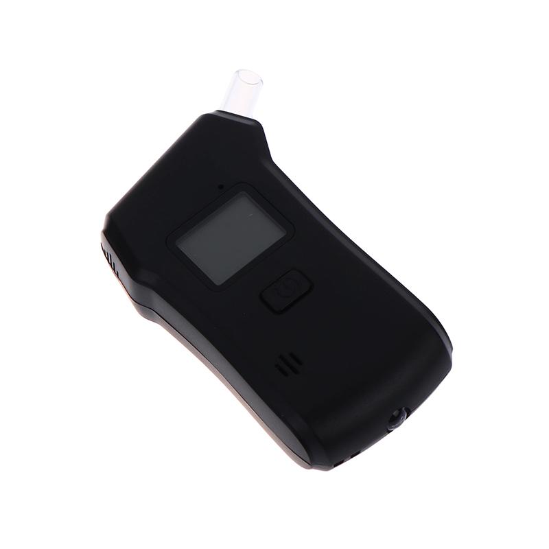 Digital Lcd Breath Alcohol Tester Portable Breathalyzer Detector For Drunk Driving Test With 5 Replaceable Mouthpieces