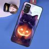Cute Cat Pumpkin Halloween Case For OPPO A74 A94 A54 A57 S A77 A76 A96 A52 A72 A91 A93 A5 A9 A31 A53 A15 A16 A17 Cover