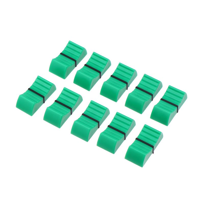 10PCS Plastic Touch Sensitive Fader Knob Caps For Mixer Desk Ribbed Slider Switch Key Caps Push Mixer Knob Cap
