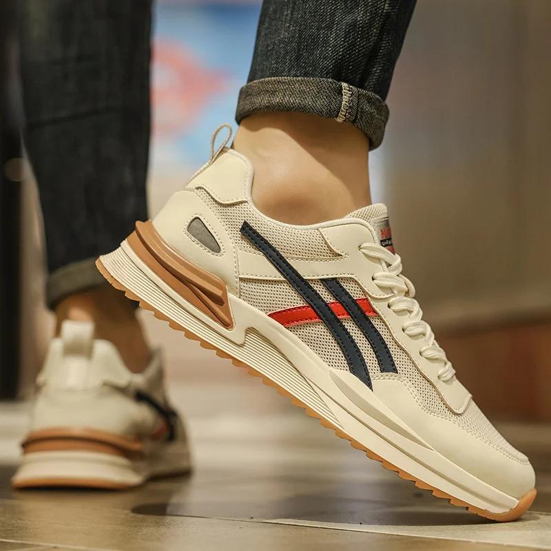 Herren-Sneaker, atmungsaktiv, Freizeitschuh, Schnürsport, Laufschuhe für Herren, Tennisschuhe, Zapatos Baratos Liquidación Envios Gratis