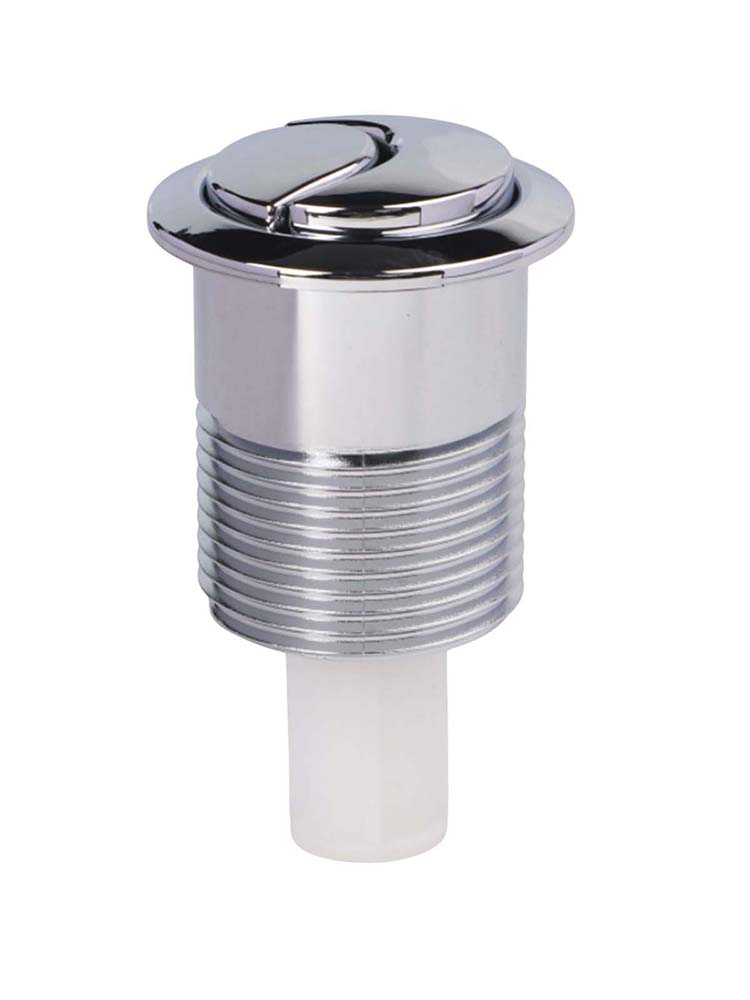 Chrome Push Button Cistern Button Bathroom Renovation DIY Friendly Modern Finish Skipper 45 Compatible User-Friendly