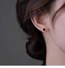 Wine red triangle atmosphere earrings for women
