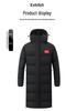 National Standard Long Down Jacket - Unisex Winter Training Coat for Students & Fans