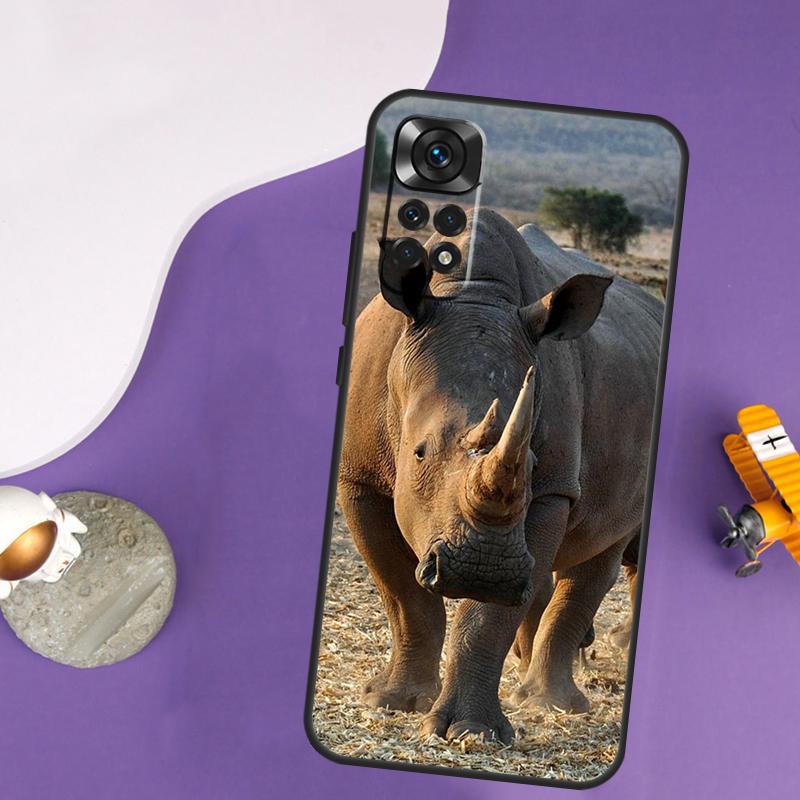 Animal Rhino Case For Xiaomi Redmi Note 13 Pro 14 12 9 10 11 Pro 10S 11S 12S Redmi 14C 13C 10C 12C Cover