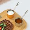Portable Stainless Steel Seasoning Box Reusable Salad Sauce Dish Mini Sauce Pan Coffee Making