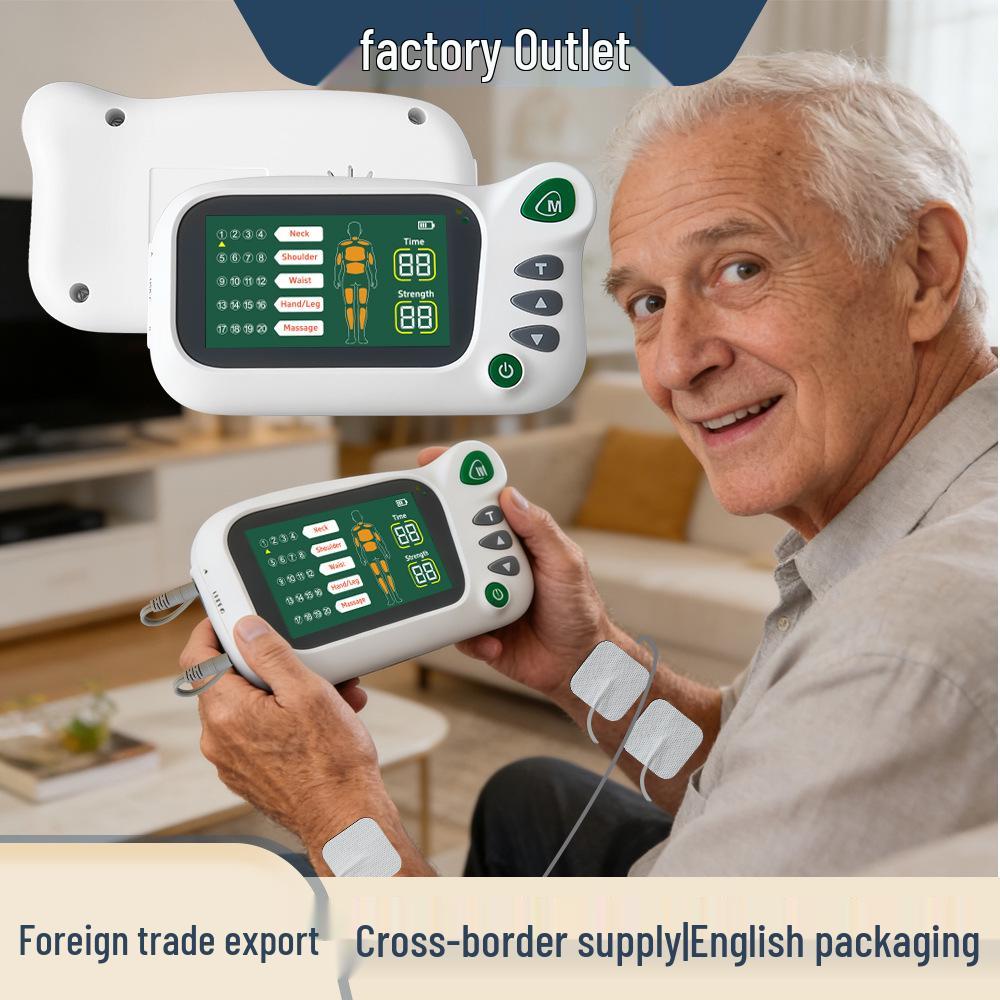 Dual Output TENS/EMS Massage Stimulator: Full-Body Muscle & Meridian Therapy