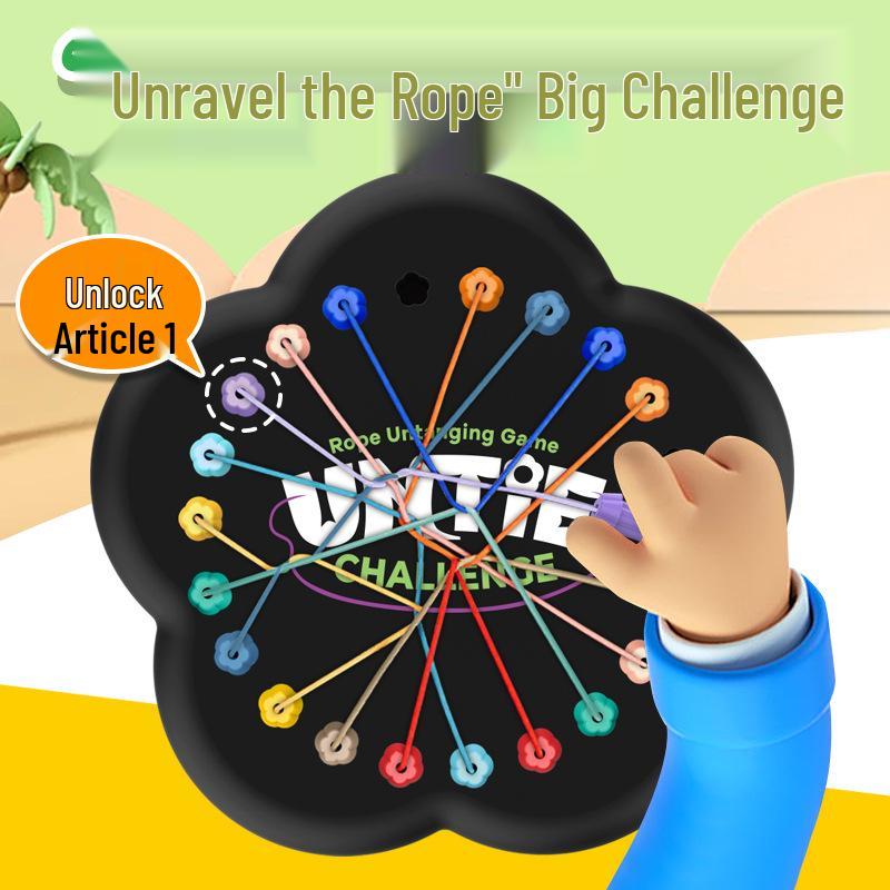 

Fun Educational Tying Ropes Logic Game for Children