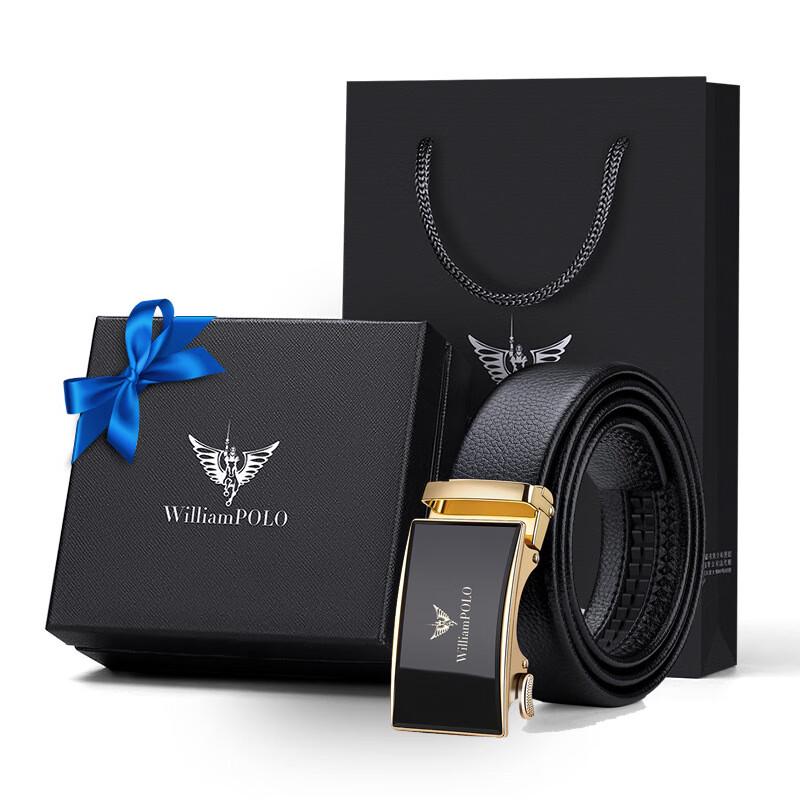 Мужской кожаный ремень WILLIAMPOLO 125cm