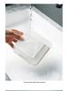 Wall-Mounted Plastic Storage Box: Flip-Top, Dustproof Organizer for Cotton Swabs, Sanitary Napkins, and Small Items