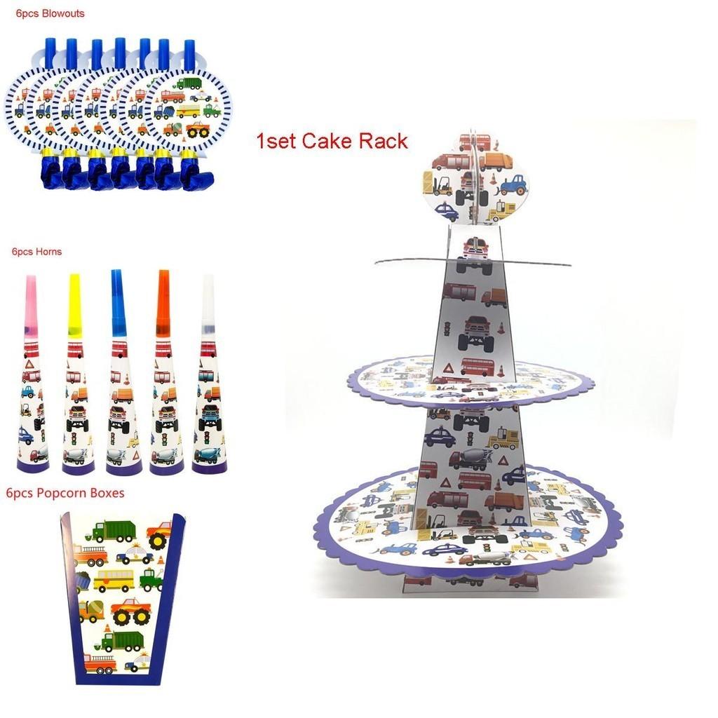 Engineering Car Party Supplies For Kids Birthday Celebration**