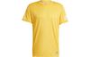 Adidas T Shirts Men's Sunlight Yellow Crew Neck Moderate Straight Fit IC7647