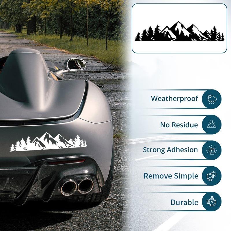 Samolepky exteriéru auta Forest Snow Mountain Styling Personalizované samolepky Auto módní dekorace Samolepky Dekorativní doplňky