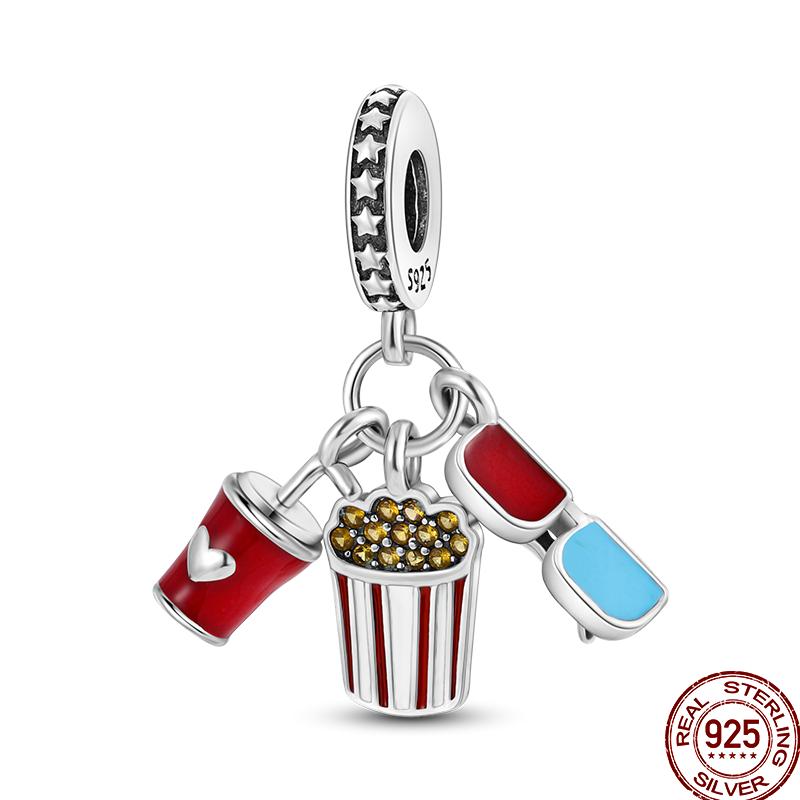 Copper Gourmet Sweets Ice Cream Soda Collection For Pan Original Bracelet Diy Jewelry Gift Birthday Anniversary