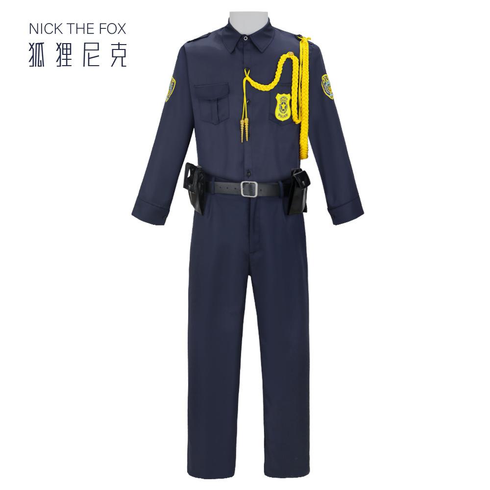 Nick Wilde Cosplay Costume Movie Zootopia Nick Cosplay Police Cosplay Uniform Christmas Halloween Carnival Role Play Uniform