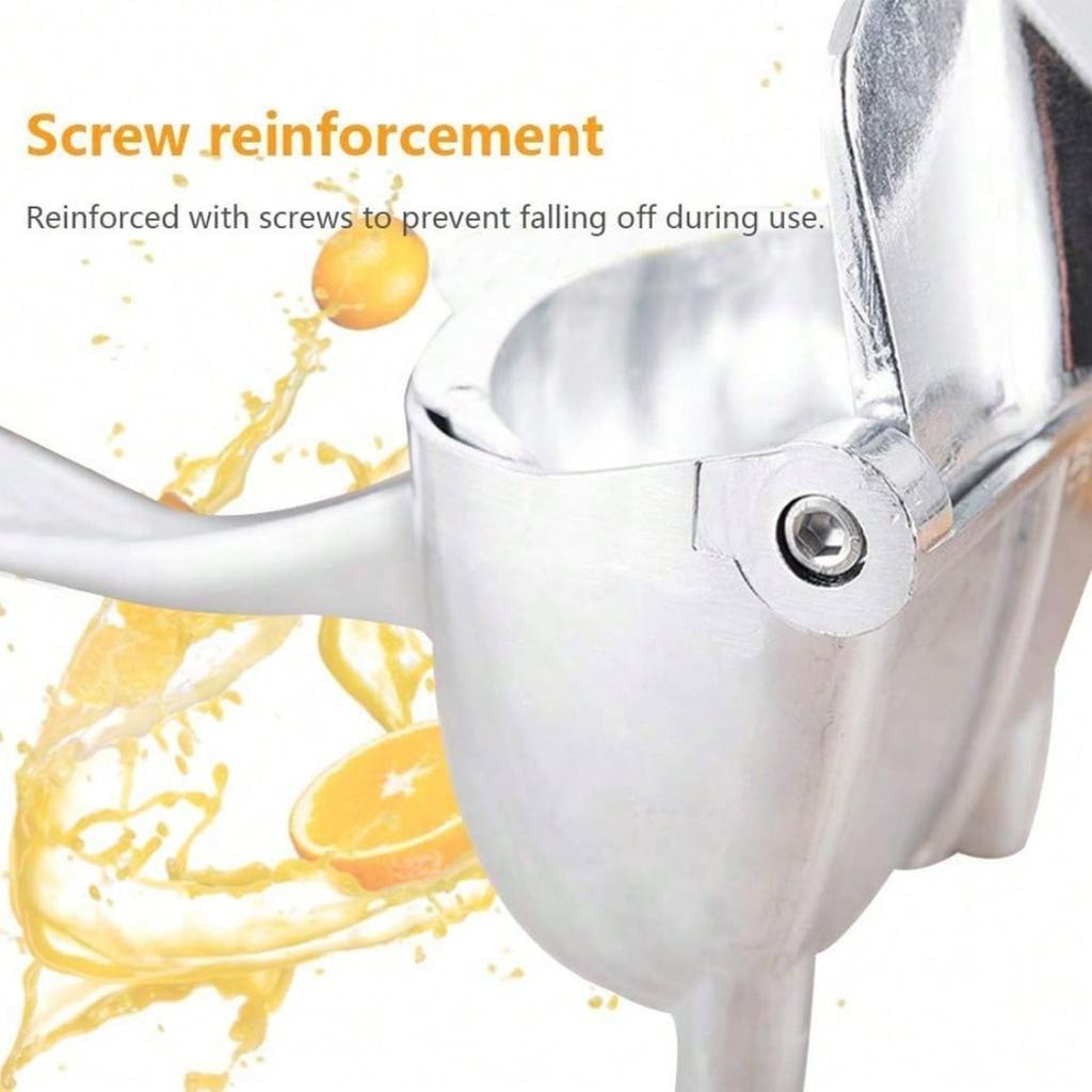 Heavy Duty Manual Metal Fruit Squeezer With Fine Filter, Versatile Juicing Tool For Lemon Orange Apple Watermelon Household Kitchen Use