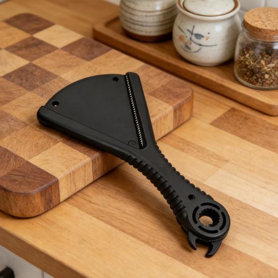 Jar Opener for Weak Hands Bottle Cap Remover with Ergonomic Handle Adjustable V-Shaped Lid